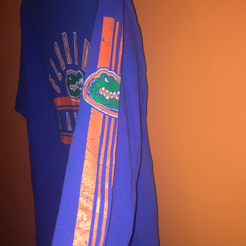 Blue Florida Gators Long Sleeve Shirt Woman’s Medium 8/10 w Free Pencil Case - Picture 5 of 12